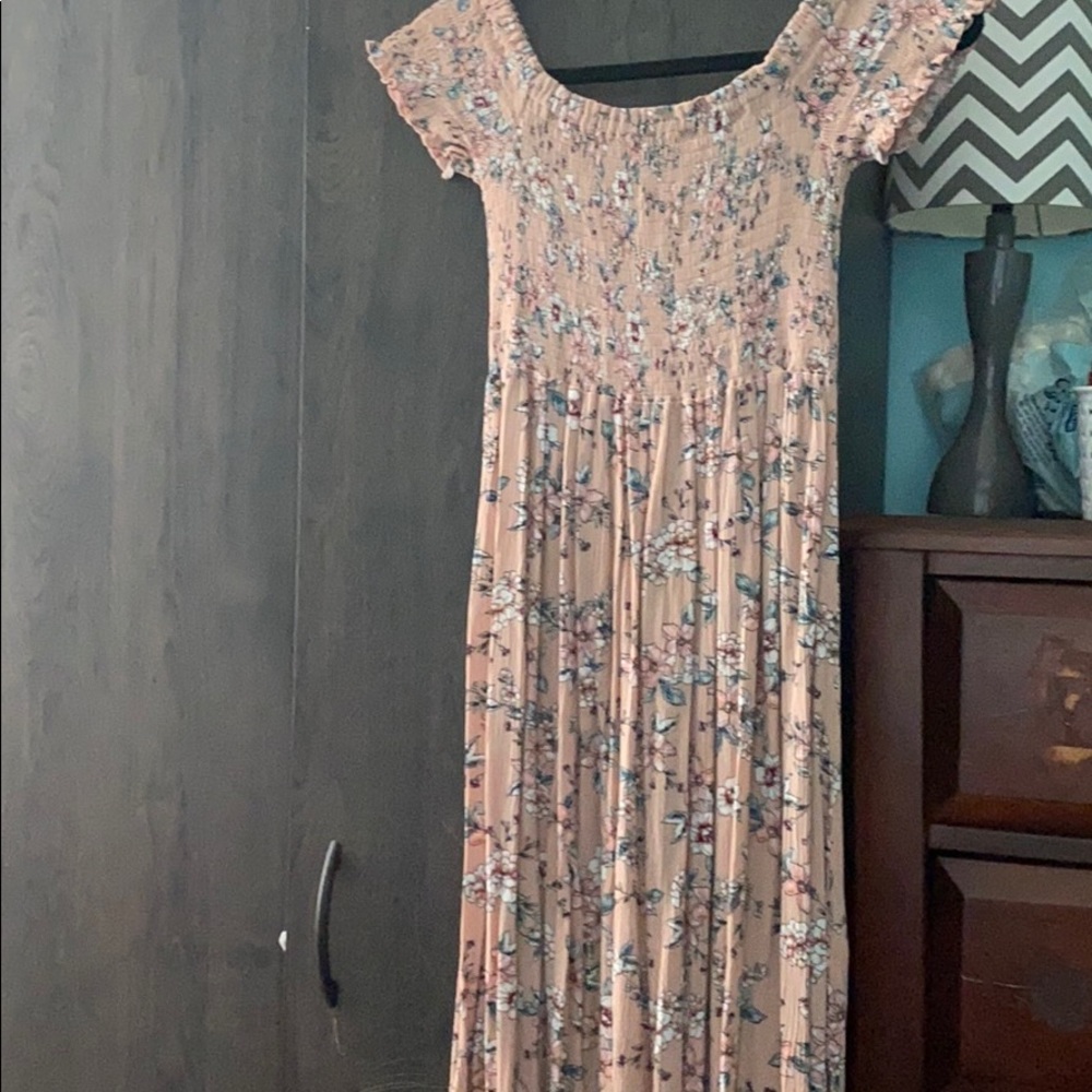 Long Flowy Off the Shoulder Dress